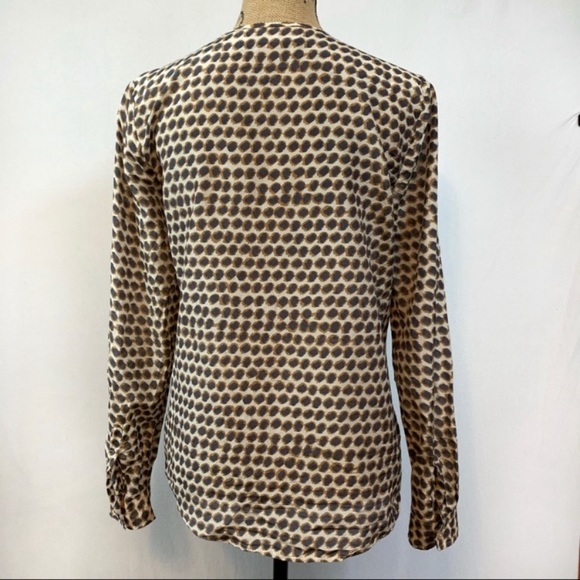 Loft Leopard Print Silk Blend Blouse Size Small - Picture 2 of 6
